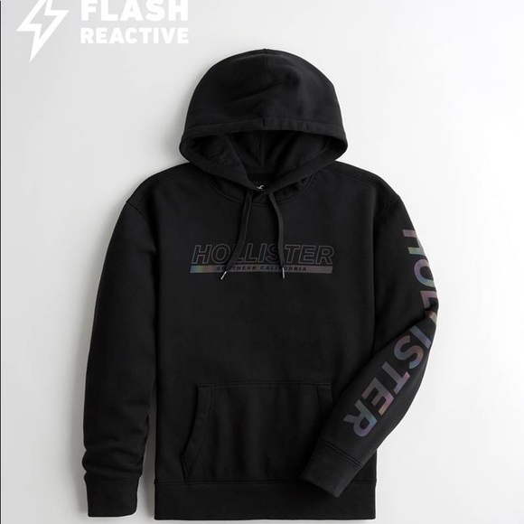 Hollister Flash Reactive Graphic Hoodie 